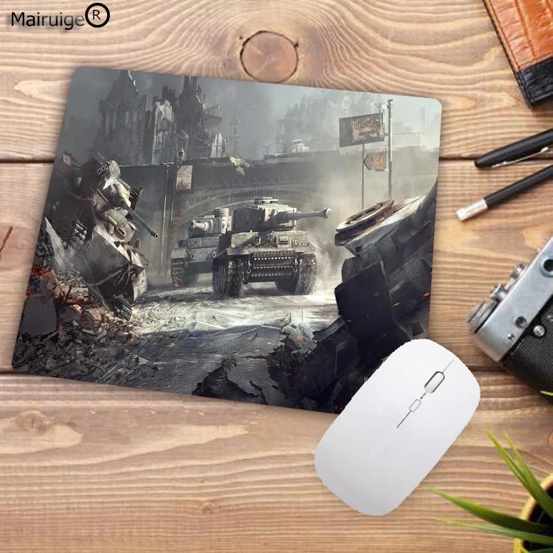 Mairuige Promotion Russia 220*180*2MM High Speed New World of Tanks Game Vintage Stylish Mouse Pad Gaming Rectangle Mousepad - Цвет: 22X18CM