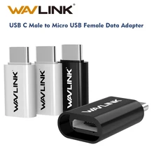 Wavlink USB C к Micro USB OTG адаптер USB OTG конвертер Разъем для зарядки и синхронизации данных адаптер для Macbook samsung Galaxy S8 S9