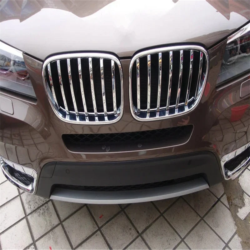 WELKINRY авто крышка стиль для BMW X3 F25 2011 2012 2013 ABS Хром Передняя головной решетка гонки гриль отделка