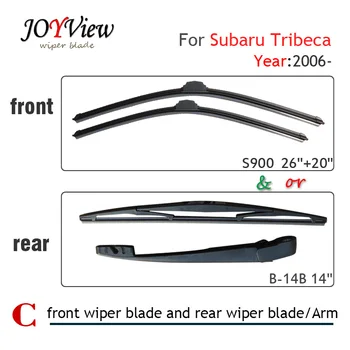 

S900 26"+20" Front Wiper Blade and Rear Wiper Arm Blade for Subaru Tribeca(2006 onwards),14" rear wiper blade for Subaru Tribeca