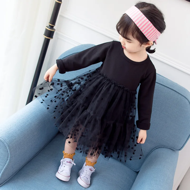 

2019 Spring Toddler Girls Dresses Cotton Long Sleeve Girls Princess Dress Party Dress Fashion Kids Dress Clothes