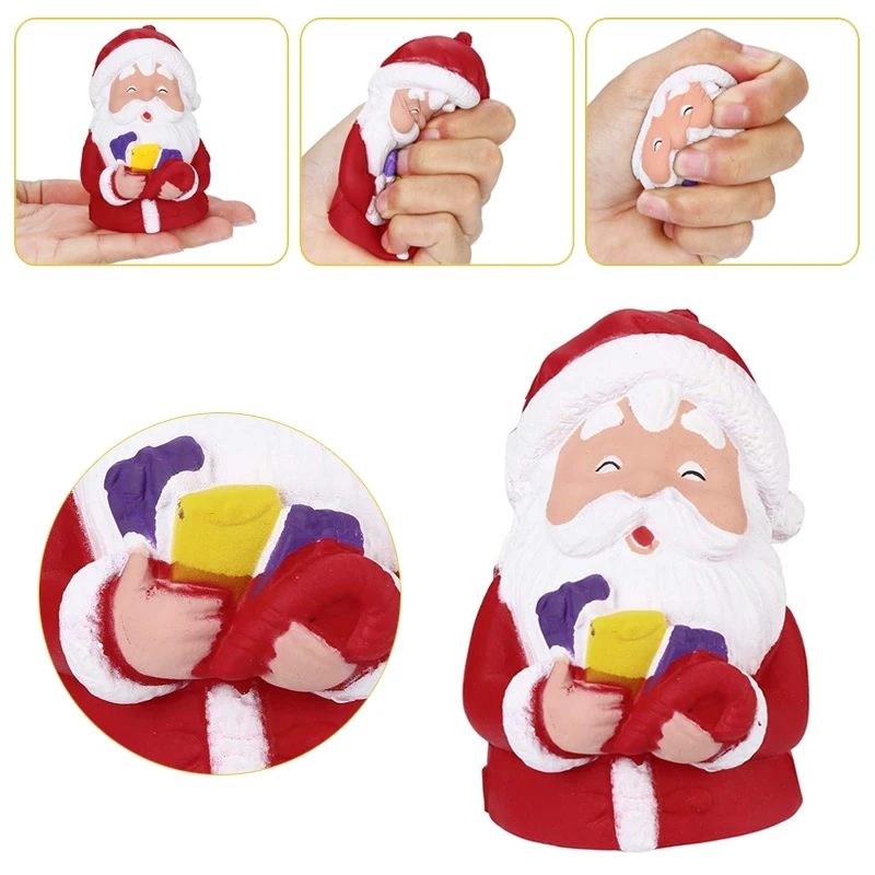 Мягкие игрушки Jumbo вечерние сувениры для детей каваи Санта Клаус снятие стресса игрушки