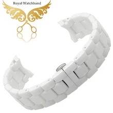 22 мм смотреть группа белый Керамика браслет/ремешок для AR1405 AR1453 мужские часы