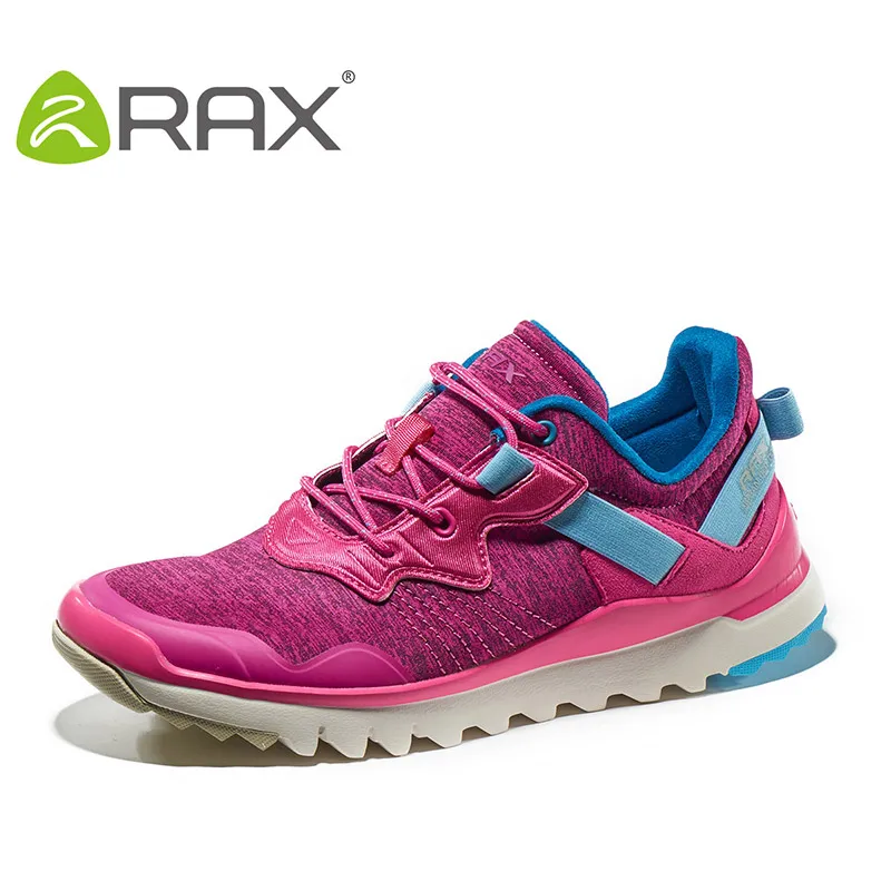 RAX/Мужская прогулочная обувь; сезон осень-зима; женские кроссовки; уличная спортивная обувь; Мужская дышащая обувь для упражнений; 63-5C359 - Цвет: rose red women