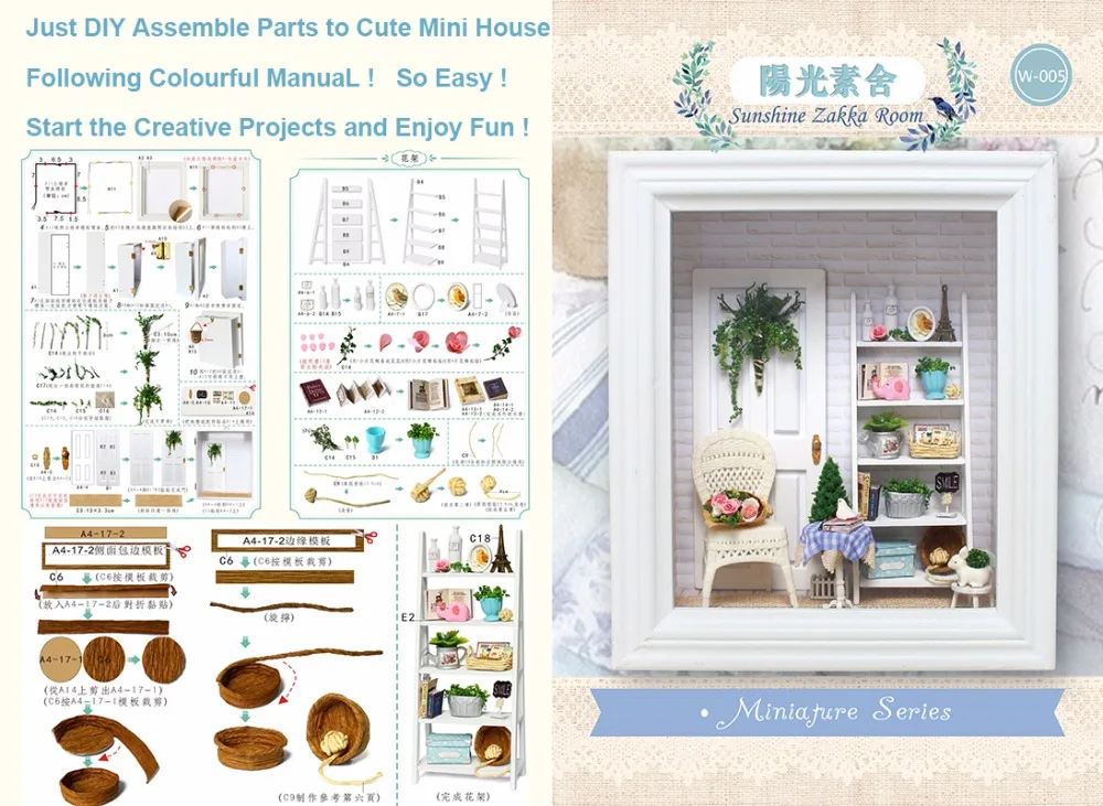 DIY деревянный дом Miniaturas с мебелью Миниатюрный Дом Кукольный домик игрушки для