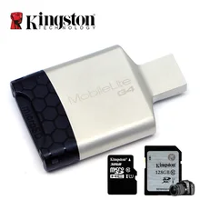 Картриде Kingston USB 3.0 Card Reader Multi Мобильный usb Металла Мини SD microSDHC/SDXC UHS-I micro sd Карты Памяти USB Адаптер для компьютер