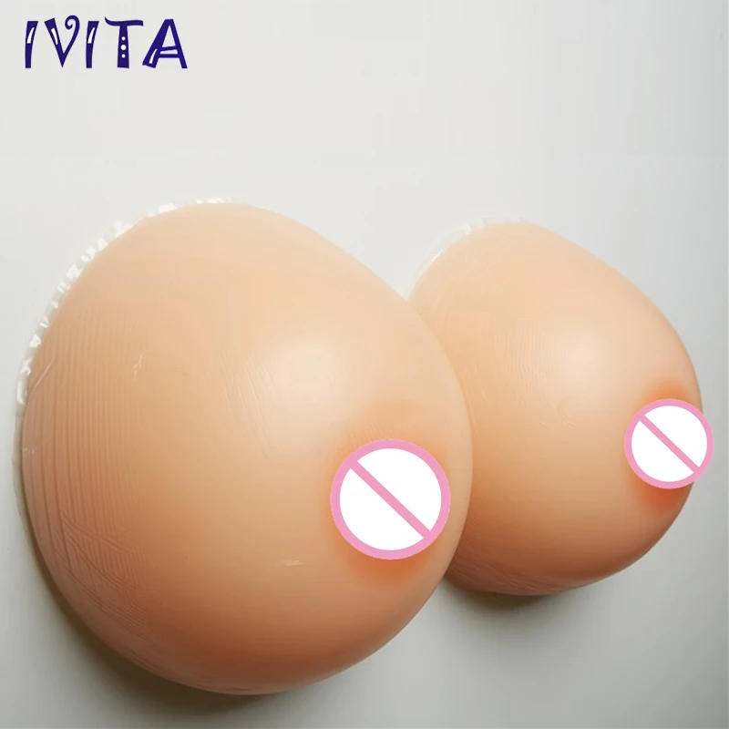 IVITA 5000g Huge Breast Forms Silicone False Boobs Enhancer For Crossdresser Drag Queen Transsexual