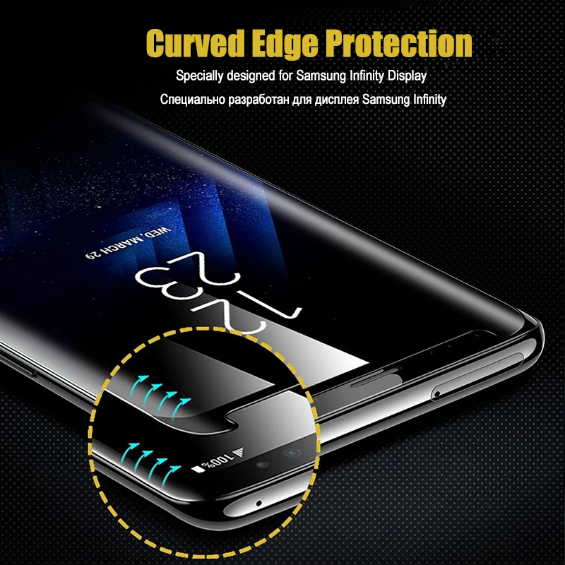 LuckGuard 3D изогнутые крышка из закаленного Стекло для samsung Galaxy S9 Plus чистые полный