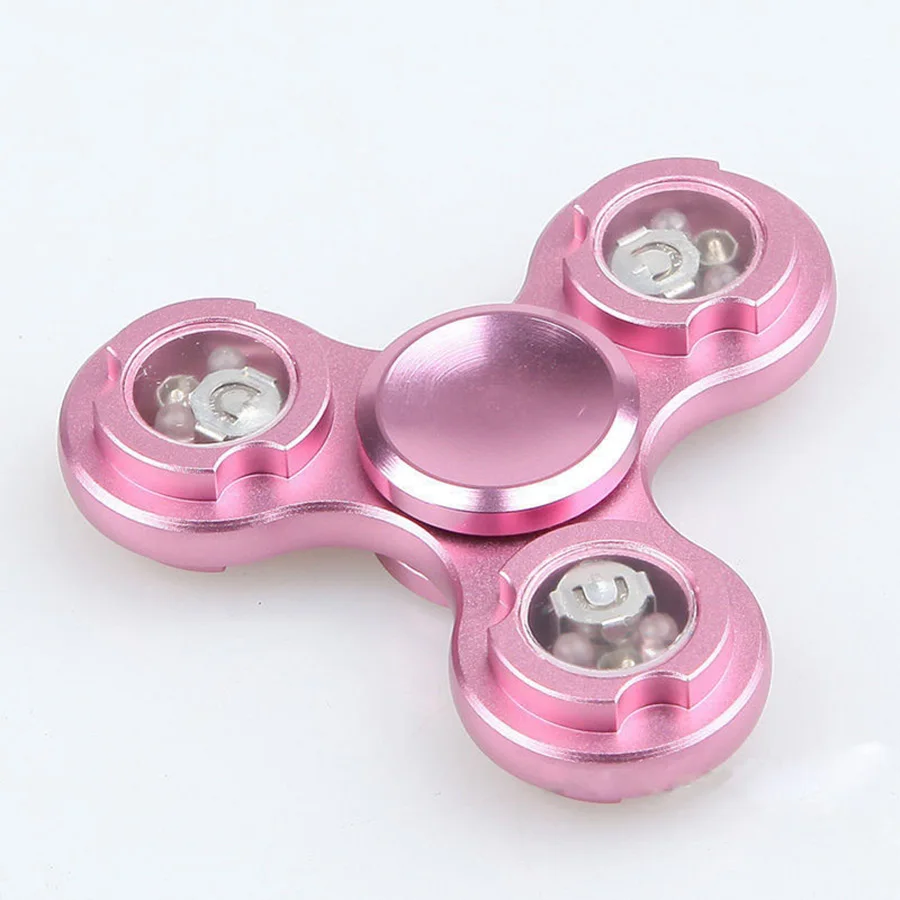 

Aluminum Metal LED Light Hand Spinner Fidget Finger Gyro EDC Hand Spinner Autism ADHD Relief Focus Anxiety Stress Gifts