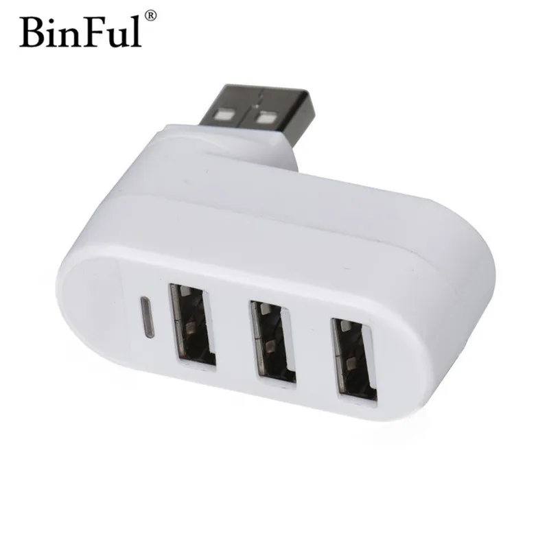 Высокоскоростной 3 портовый концентратор BinFul USB 2 0 мини поворотный Usb кабель