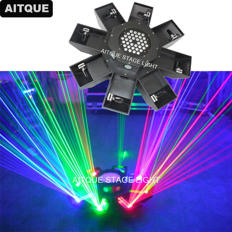 Luces Láser De Dj Show Proyector 8eye Rgb Ufo Haz Amplio Luz Proyector 8eye Rgb Ufo Haz Amplio