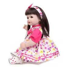 52 см npkколлекция Реалистичная кукла-реборн в красивой юбке, игрушки для детей, рождественский подарок, мягкие силиконовые куклы 20