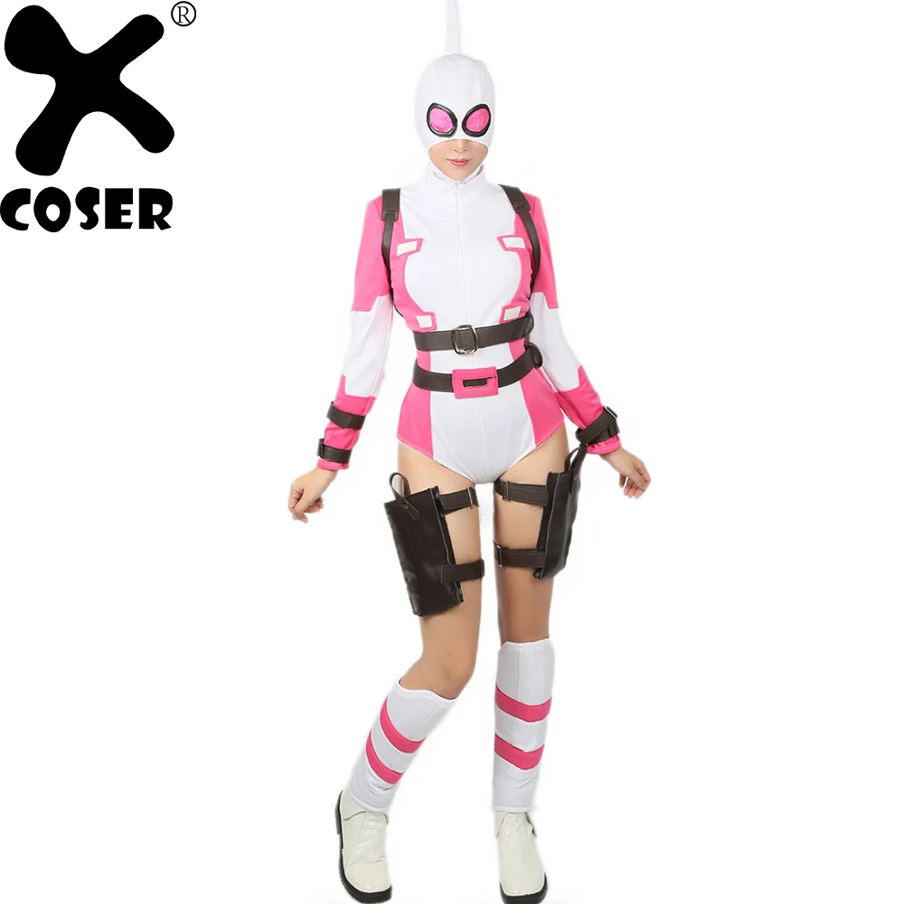 Костюм XCOSER Gwenpool Comic Gwen Poole костюм для косплея на Хэллоуин полный комплект одежды