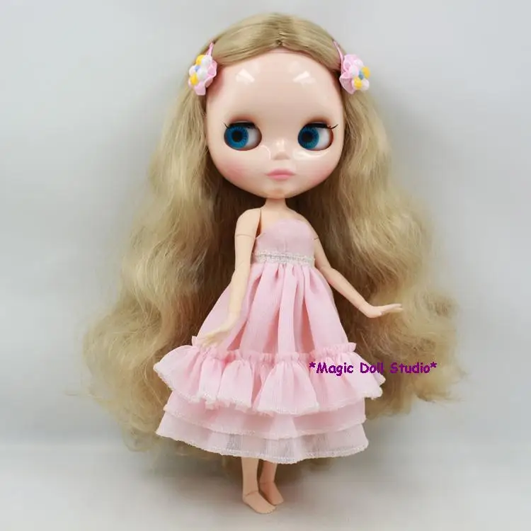 12 дюймов BJD NeoBlythe кукла белокурый Кудрявый Длинный Hiar Nude Blyth кукла пластиковая кукла Розничная Neoblythe кукла [NBL034]