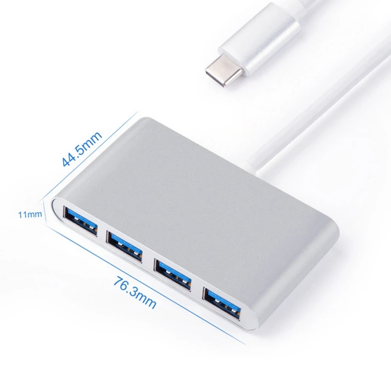 EDAL Горячая USB-C 4 порта OTG USB 3,0 DC 5 V адаптер питания Тип C сплиттер для MacBook Xiaomi АКСЕССУАРЫ для ноутбуков
