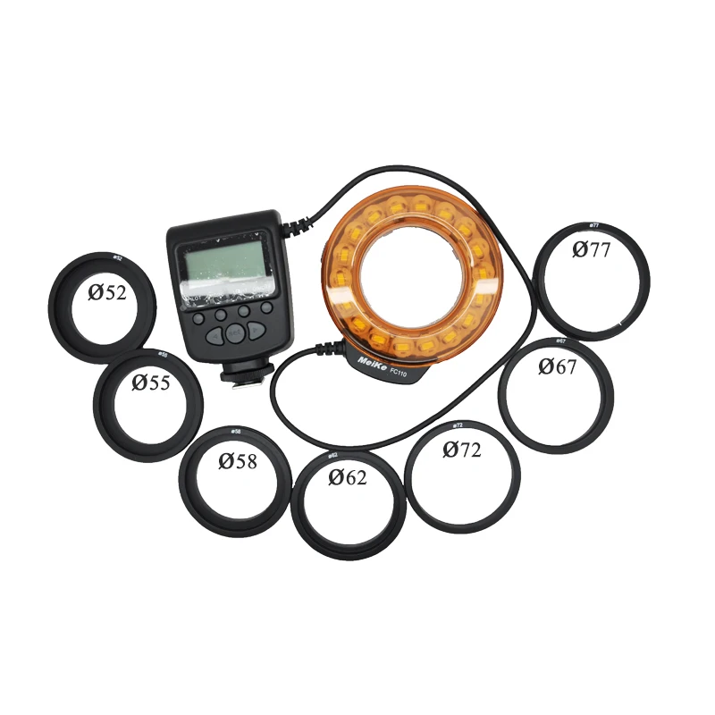 Meike FC 110 FC110 LED Macro Ring Flash Light for Nikon D7500 D7200
