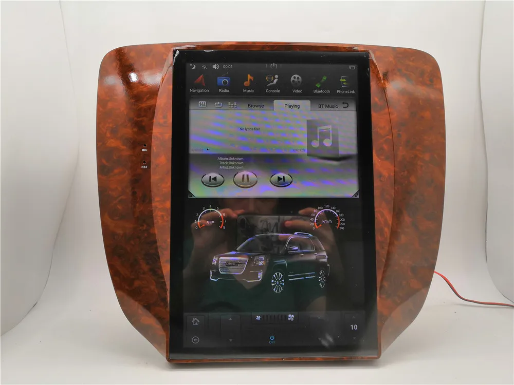12,1 ''Tesla стиль Android 8,1 автомобильный dvd-плеер gps навигация для GMC Yukon 2007-2012 стерео радио магнитофон PX6 CARPLAY ips