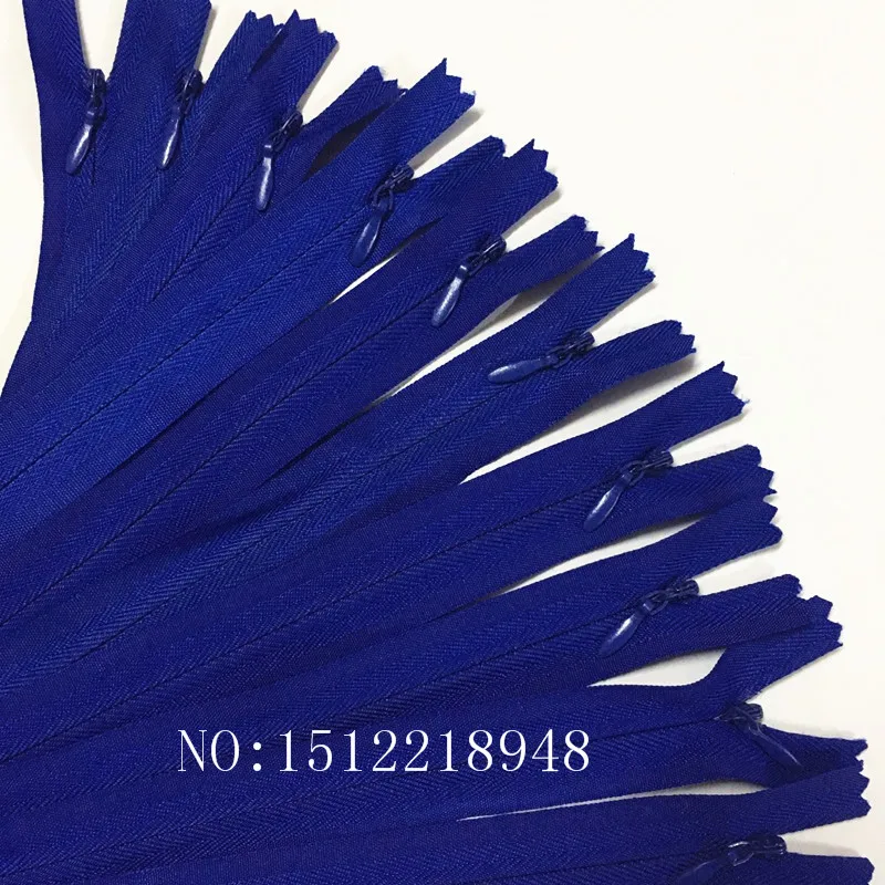 10 шт. Цвет ful нейлон 3# закрытый конец Невидимый Застёжки-молнии 20 дюймов(50 см) портной Вышивание ремесла 20 Цвет - Цвет: deep blue