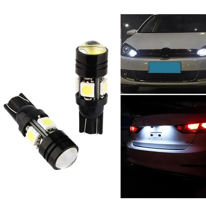 2 шт./лот 12V T10 W5W 4SMD 5050 светодиодный автомобильный Ширина светильник Алюминий нежный лампочки Автомобильные сигнальные лампы с объектив проектора