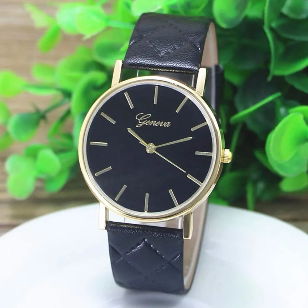

Fashion Women Lady Girl Roman Numerals Faux Leather Band Quartz Wrist Watch B