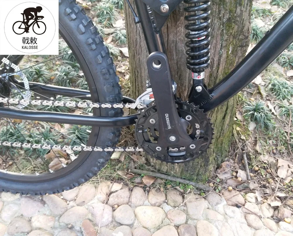 Sale Kalosse 3X9S aluminum alloy Soft-tail frame M4000 Hydraulic brakes mountain bicycle 26*2.35inch 27 speed 11 Sale Kalosse 3X9S aluminum alloy Soft-tail frame M4000 Hydraulic brakes mountain bicycle 26*2.35inch 27 speed 11