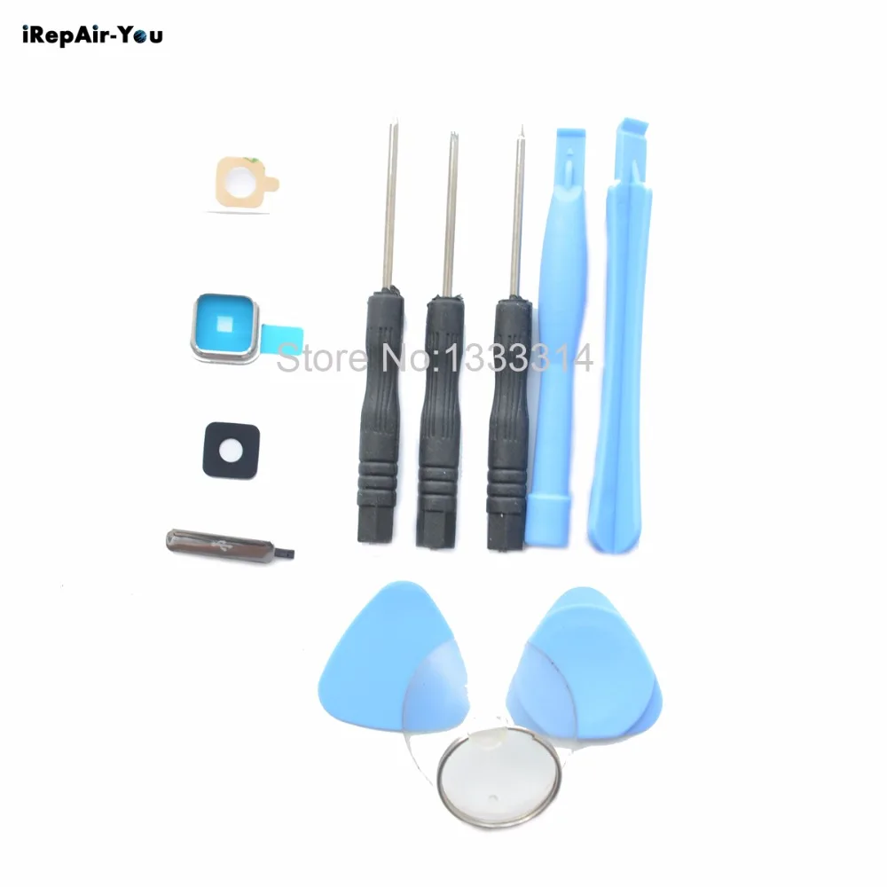 

iRepair-You For Samsung Galaxy S5 G900 Back Rear Camera Glass Lens Cover Replacement+New Charger port USB Cover+Tools Kits