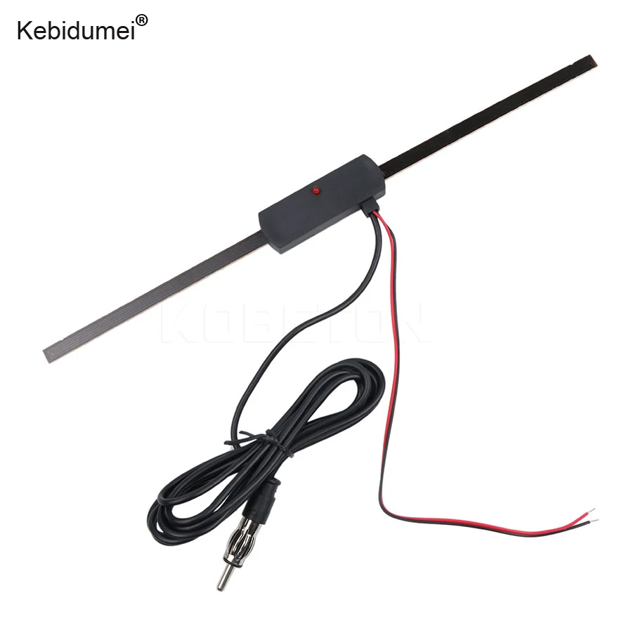 

Kebidumei Car Windshield Electronic FM Radio Antenna Booster Auto FM/AM Radio Antenna Non-Directional Signal Strengthen