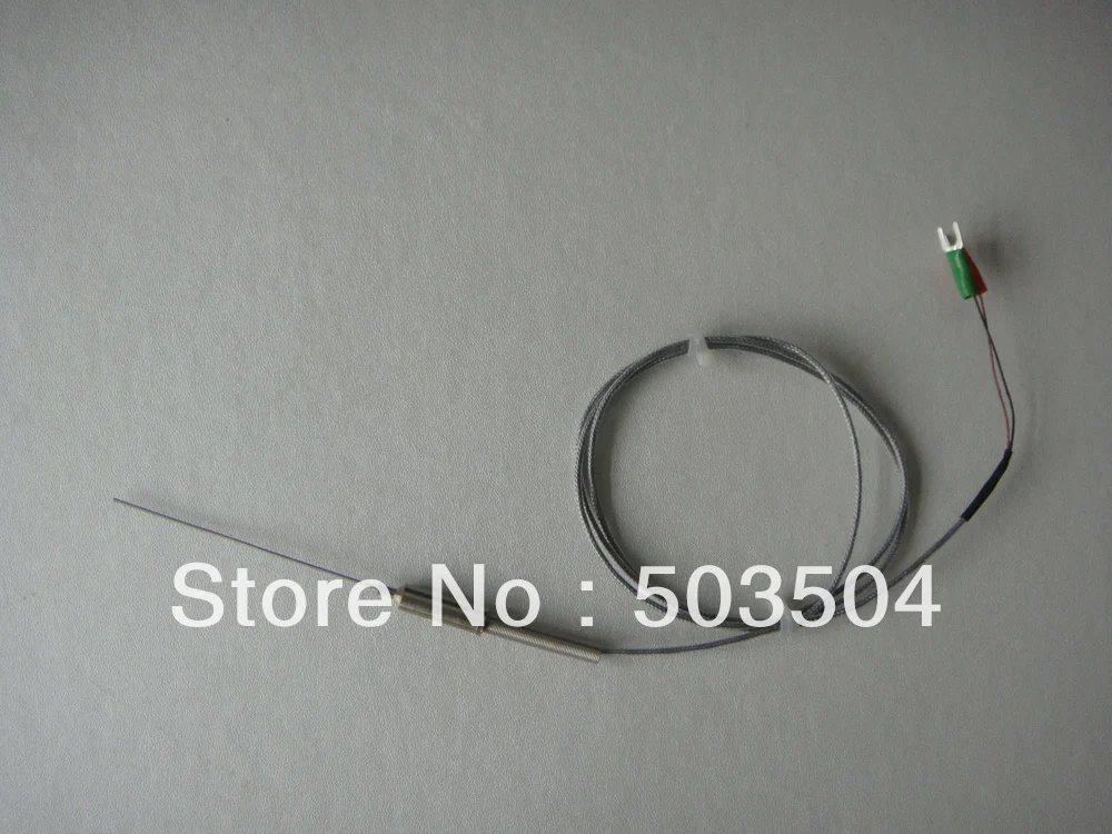 

thermocouple with 1mm diameter and compensating cable, K type 0-800C,high accuracy, fast response
