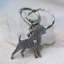 M12023 Rottweiler Chave Breed Pet Jewelry Animal Shape Randomly Brass Tiny Chain Keychain For Gift 2016 1Pc/Lot