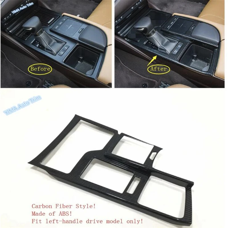 

Lapetus Car Styling Center Control Gear Shift Storage Box Frame Auto Accessories Cover Trim 1 Pcs ABS Fit For Lexus ES 2018 2019