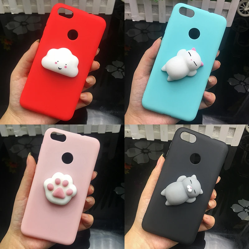 Мягкий Силиконовый ТПУ чехол с объемным изображением мягкого кота для Huawei P20 P8 P9