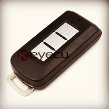 Keyecu Smart Remote Key Shell Case Fob 3 Button for Mitsubishi Lancer Outlander ASX