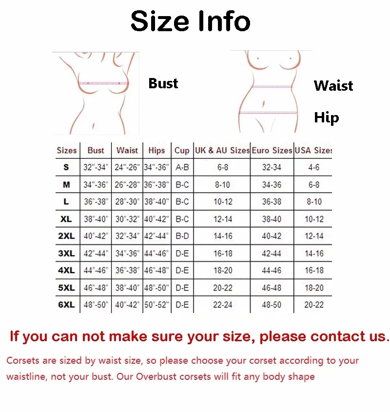 corset size