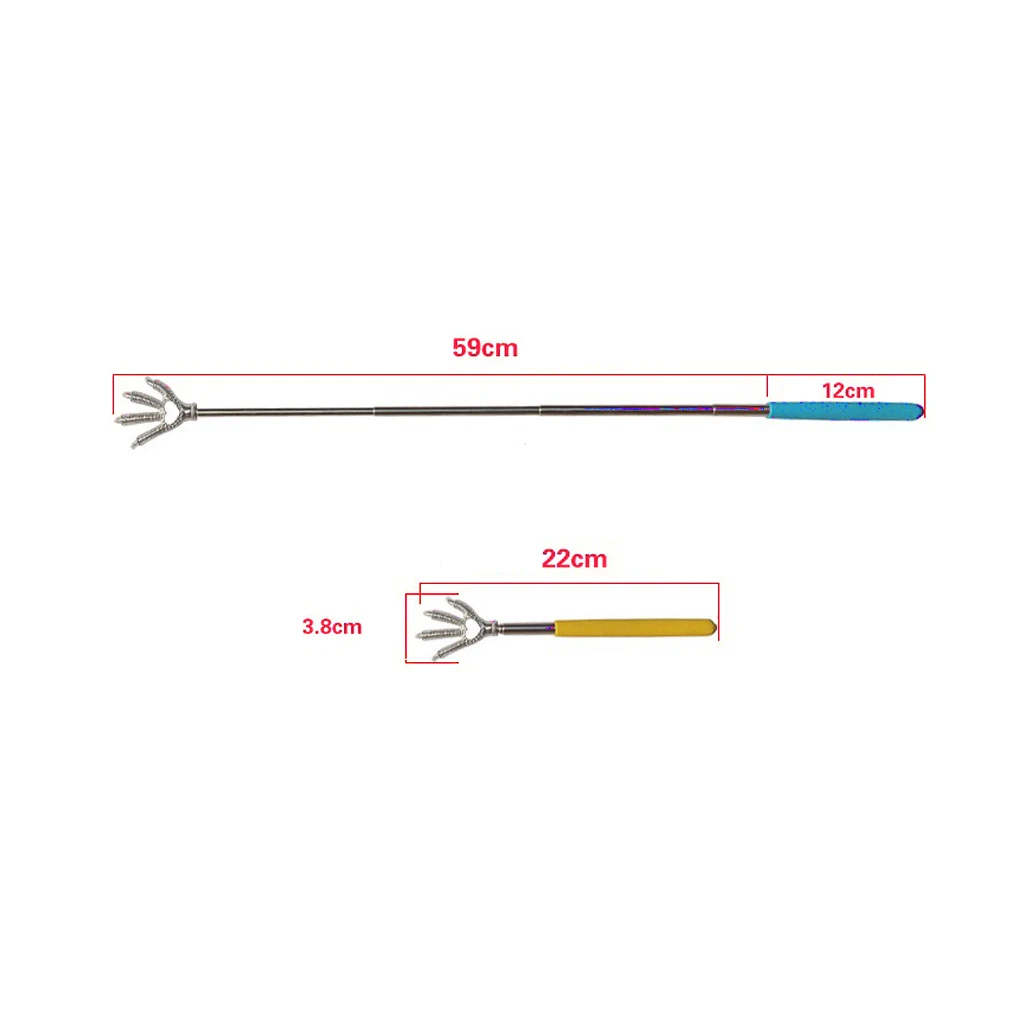 1 шт. портативный случайный цвет удобный коготь телескопическая чесалка для спины для массажа 22-59 см