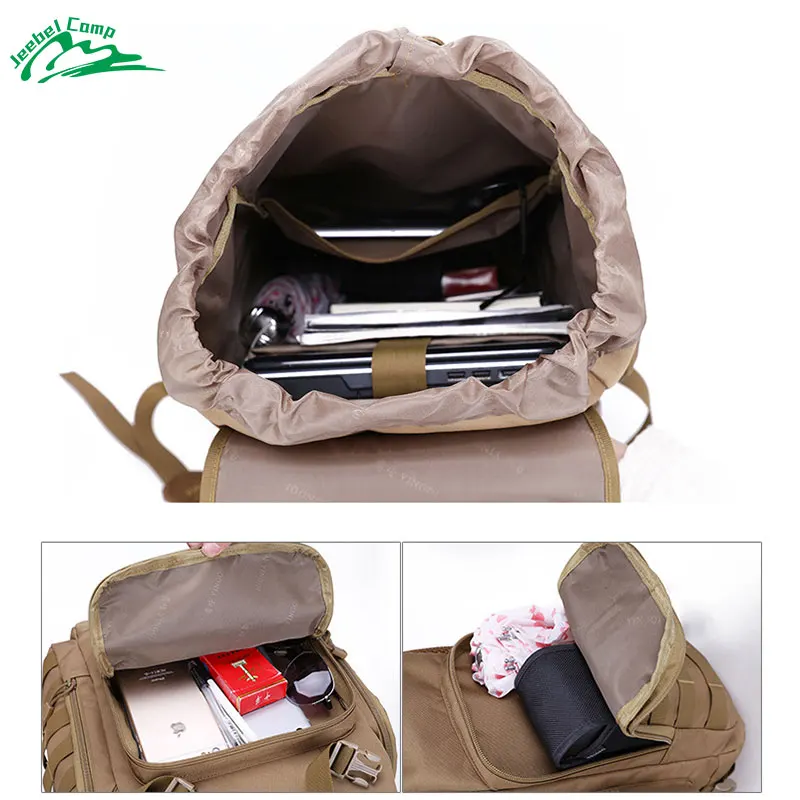 Jeebel 40L военный тактический рюкзак армейский Molle Водонепроницаемая спортивная