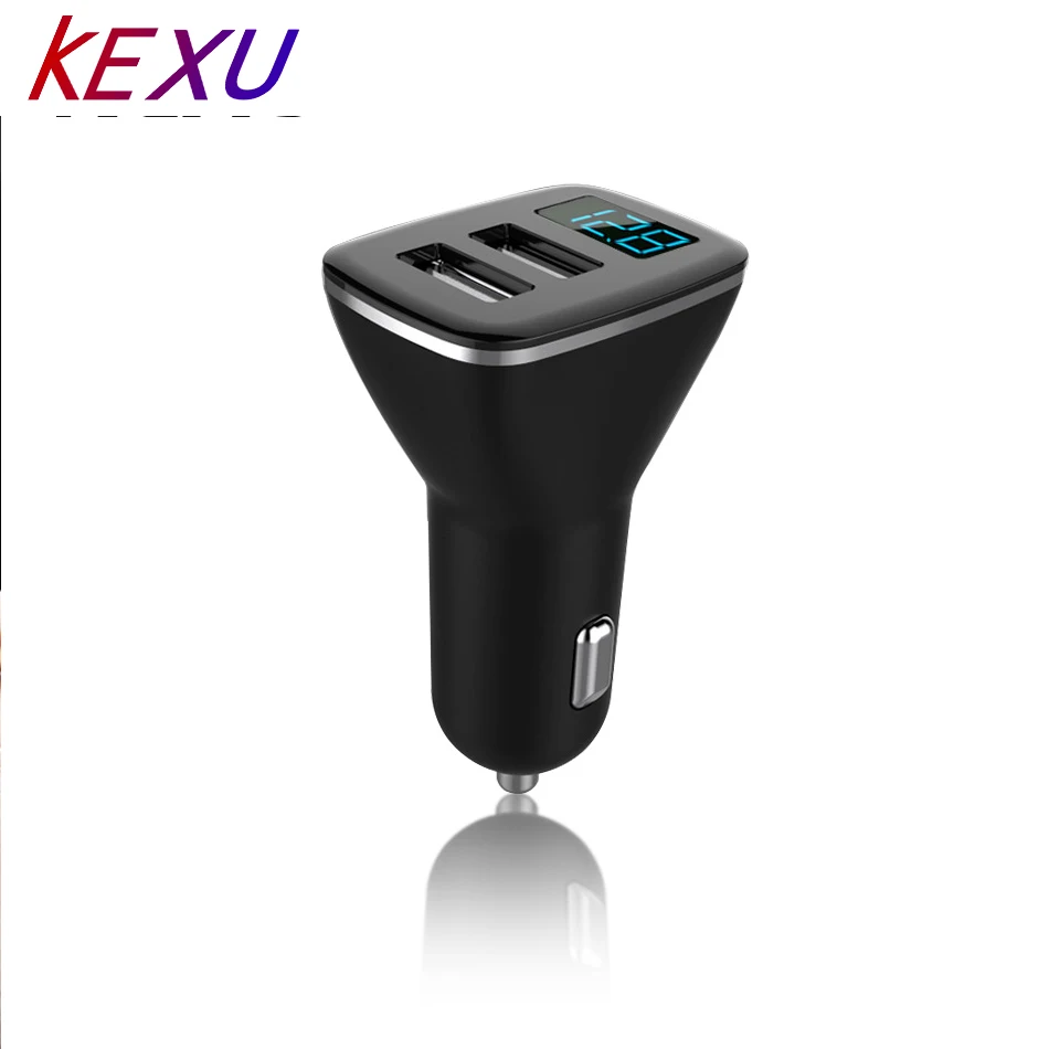 KEXU Смарт быстрое зарядное устройство автомобильное 2 USB двойной порт адаптер