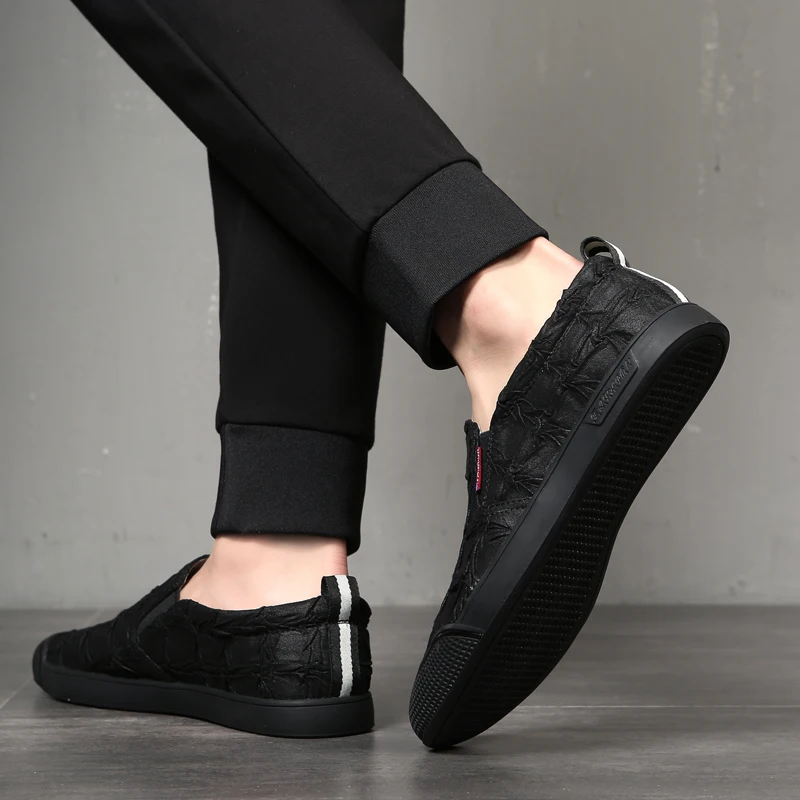 Preto E De Deslizamento Primavera Mycoron Dos Nova Em Loafers Respirável Homens Sneakers Outono Casuais Marca Calzado Sapatos Hombre Moda wwxBCqU