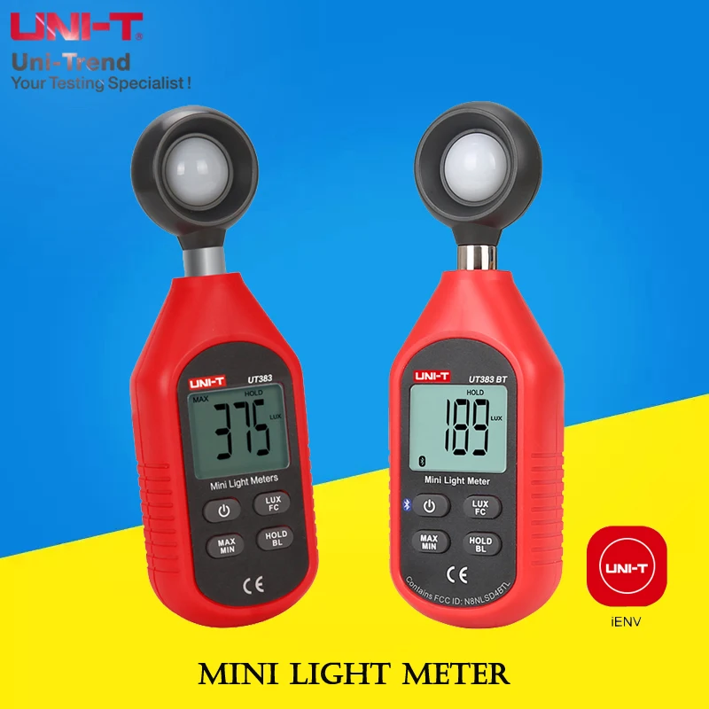 UNI-T UT383/UT383BT(Bluetooth) мини-светильник; ручная цифровая Освещенность метр/люмен метр/Люкс метр