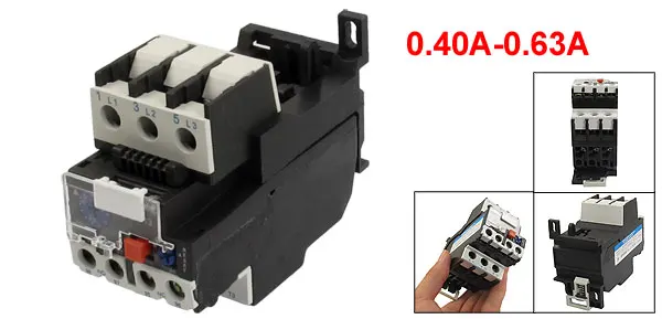 AC 0.40A to 0.63A Motor Protection Thermal Overload Relay