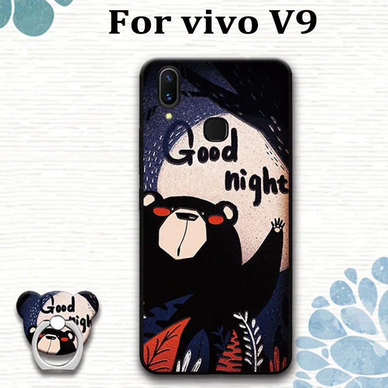 Чехол для vivo V9 6 26 дюйма милый мультяшный Мягкий Силиконовый ТПУ защитный чехол V 9