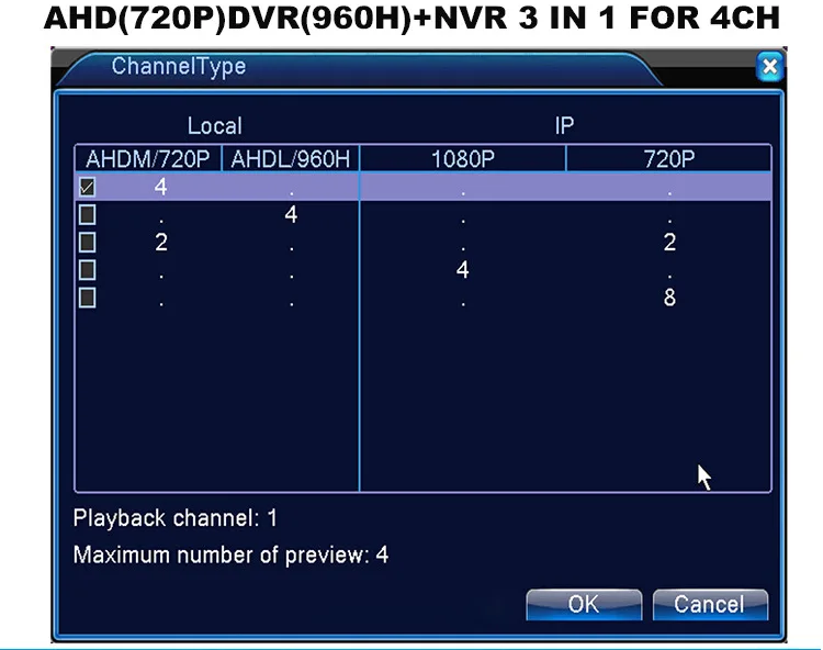 Безопасности AHD Камера CCTV Системы с 4CH 5-в-1 AHD DVR Kit 1.0MP/2.0MP AHD Камера мониторинга безопасности для дома и улицы Hiseeu