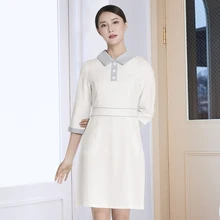 Летний стоматологический центр ухода за полостью рта платье медсестры спа салон здоровья косметолога платье