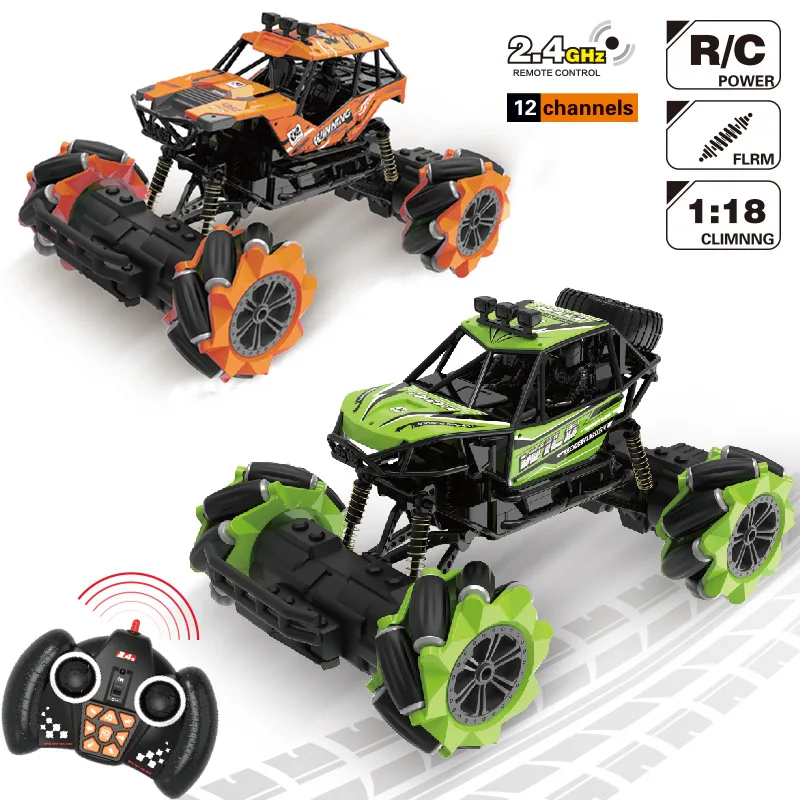 

1:18 2.4G 4WD RC Car Electric Radio Remote Control Cars 12 Channels Driving Lateral Drift Climbing Off-Road Stunt Car Kids Toys