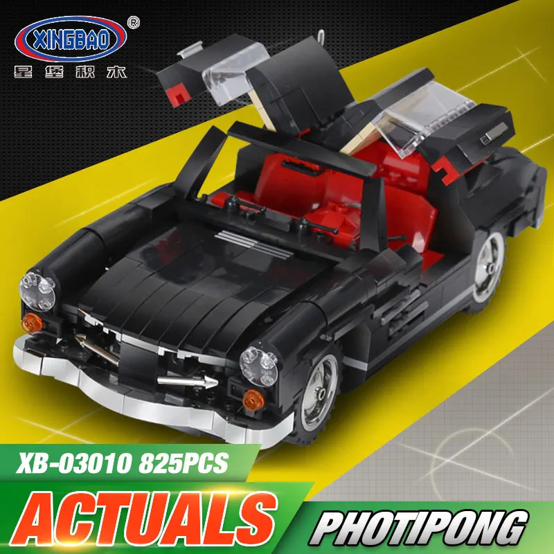 

XingBao 03010 825Pcs Creative MOC Technic Series The Photpong Car Set Children Education Building Blocks Bricks Toys Model Gifts