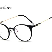 Eyesilove женщин TR90 оправы линзы круглой формы очки кадры за рецепт близорукости очки сверхлегкие Очки