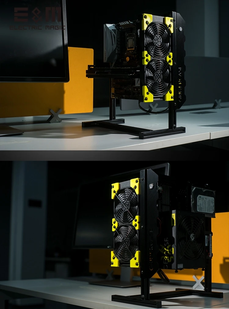 Open Air Pc Test Bench Mini Itx Matx Atx Aluminium Game Vertical