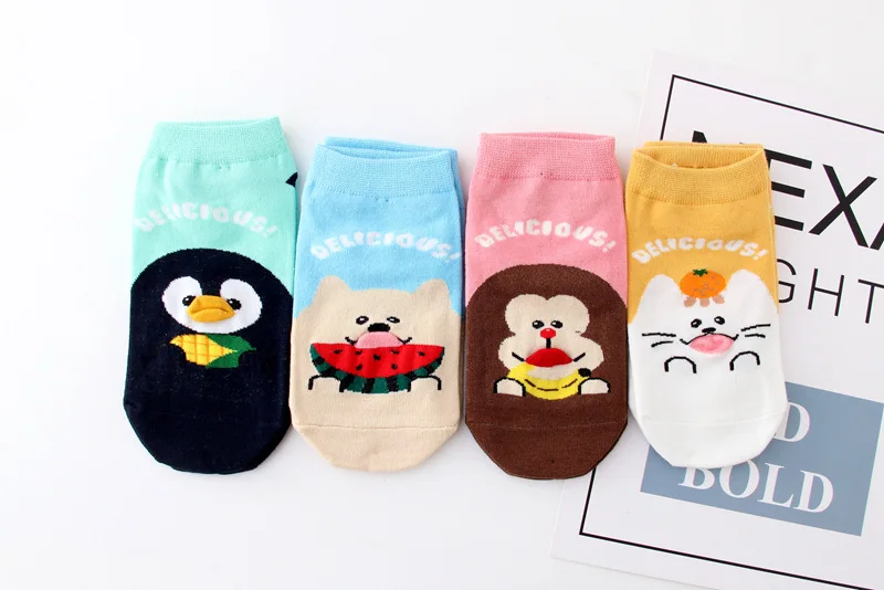 Для женщин весенние милые 3D обезьяны хлопковые носки с картинками Harajuku Смешные носки