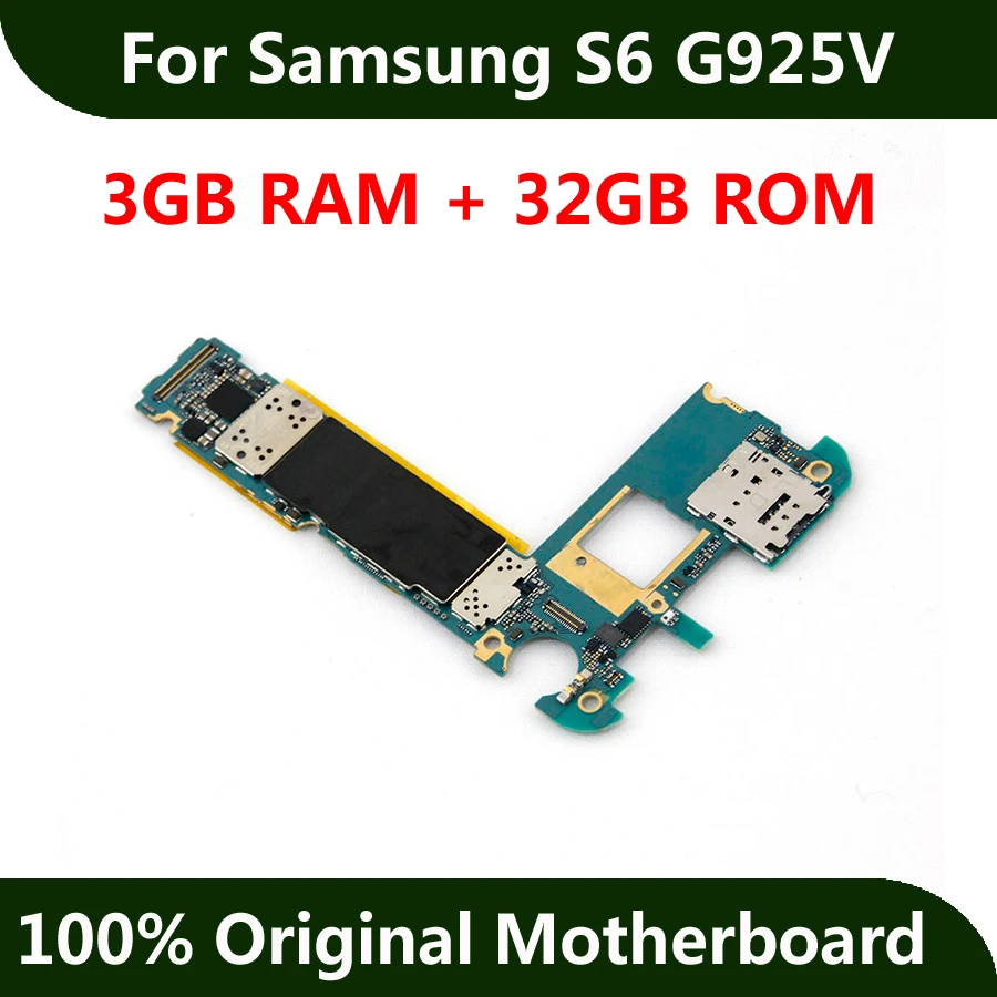 100% Тесты материнская плата для samsung S6 край G925V 32 ГБ заводской разблокирована Mainboad