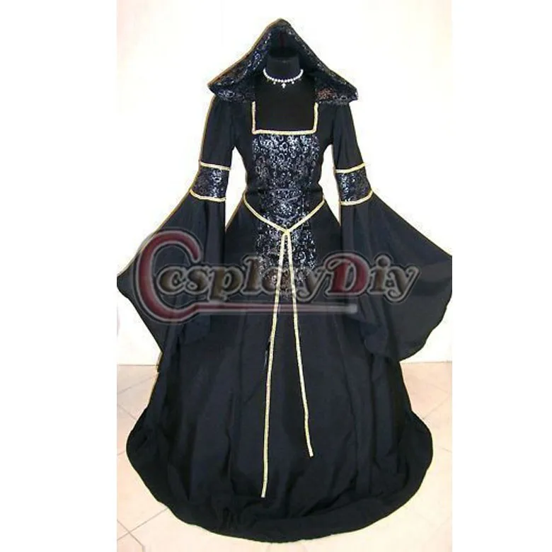 Buy Custom Made Medieval Gothic Witch Black