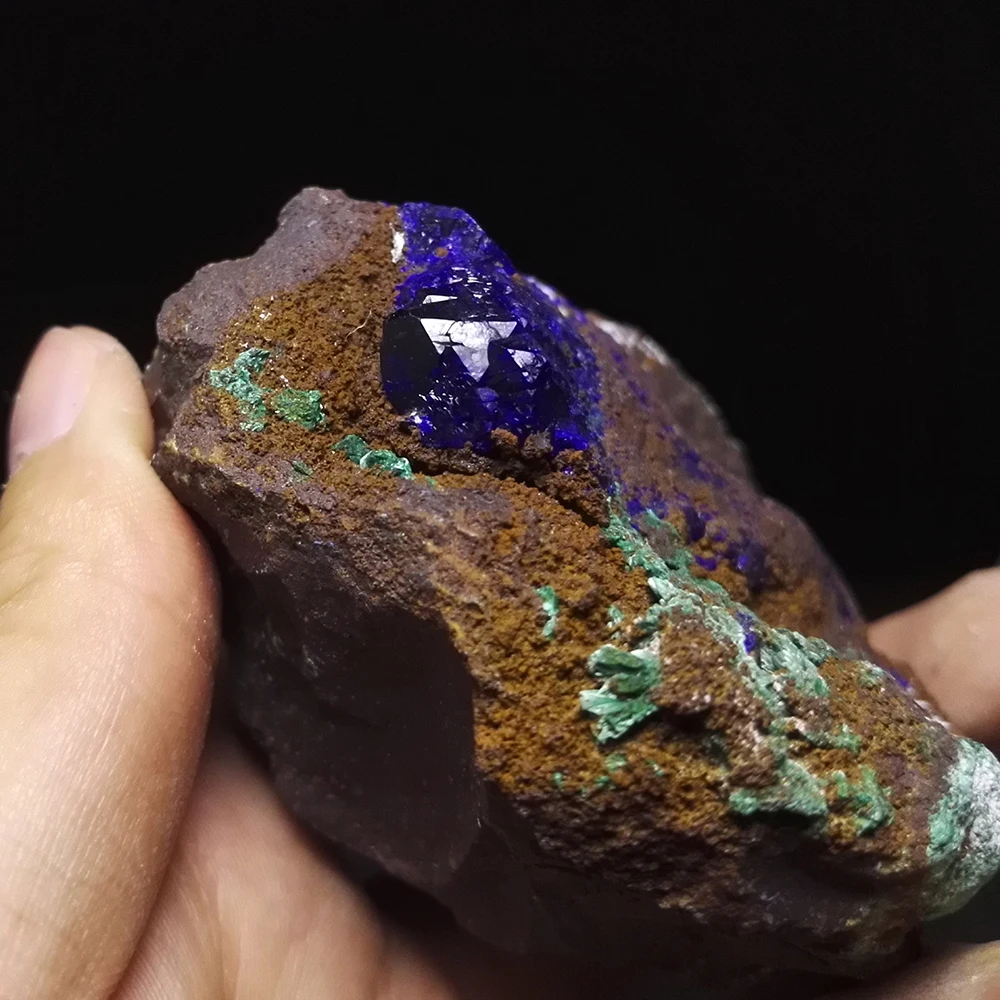 

329g NATURAL Stones and Minerals Rock AZURITE SPECIMEN LARGE CRYSTAL RARE ORE UNIQUE Specimens BLUE A5